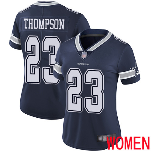 Women Dallas Cowboys Limited Navy Blue Darian Thompson Home #23 Vapor Untouchable NFL Jersey